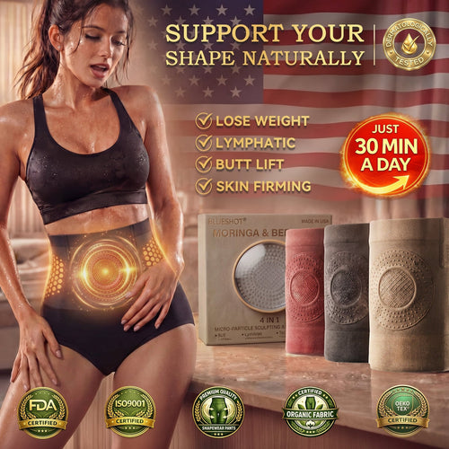 Exclusief Merkvlaggenschip ⛅ 𝑩𝑳𝑼𝐄𝑺𝐻𝑶𝑻® 💟 2026 Moringa & Berberine 4-in-1 Microdeeltjes Sculpting- en Vetverbrandingsshorts