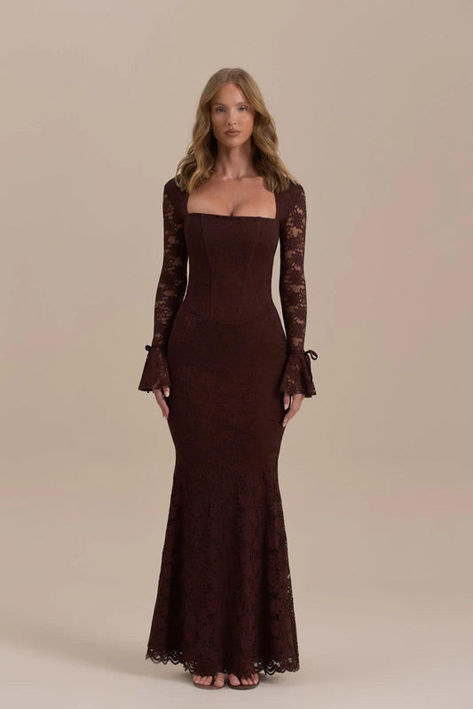 Kanten Zeemeermin Maxi Jurk