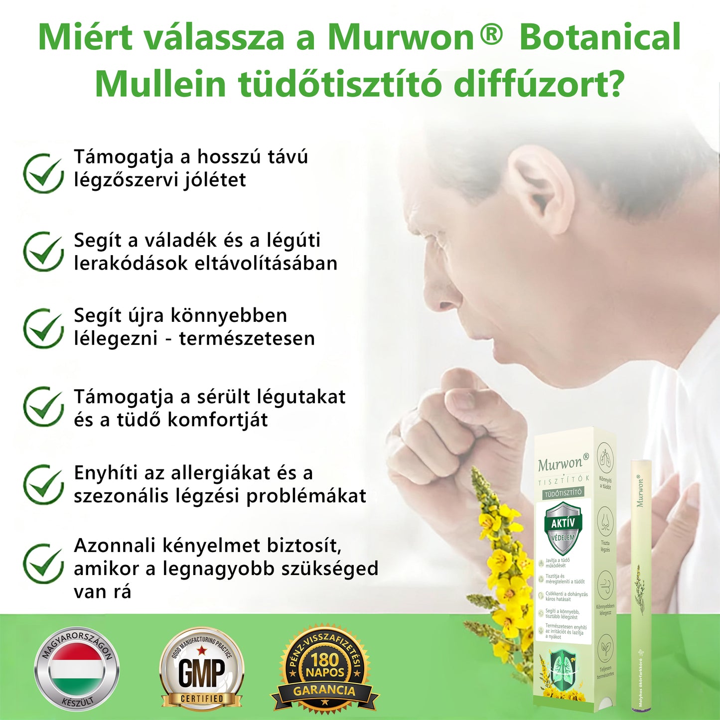 🇭🇺 𝐇𝐢𝐯𝐚𝐭𝐚𝐥𝐨𝐬 𝐖𝐞𝐛á𝐫𝐮𝐡á𝐳✅ 𝑀𝐮𝒓𝒘𝒐𝒏® gyógynövényes tüdőtisztító párologtató👑(👨‍⚕️Hatékony segítség: köhögés, torokgyulladás, légszomj, váladékképződés, orrdugulás, hörghurut, allergiás tünetek és tüdőpanaszok esetén)2💝