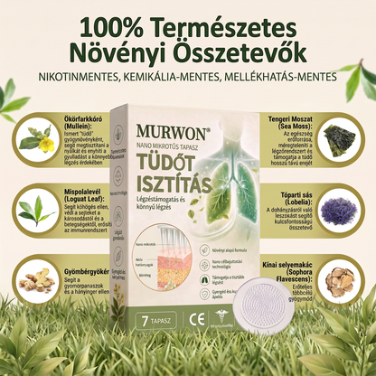 Hivatalos Márkabolt ✨ | 🌥️ 𝑴𝑼𝑹𝑾𝑶𝑵® 𝑵𝑨𝑵𝑶 𝑴𝑰𝑪𝑹𝑶𝐓Ű𝐒  𝑻𝑨𝑷𝑨𝑺𝒁 (A légzőrendszer támogatására kifejlesztve, például krónikus légúti problémák, asztma, hörghurut és egyéb légúti panaszok esetén. )
